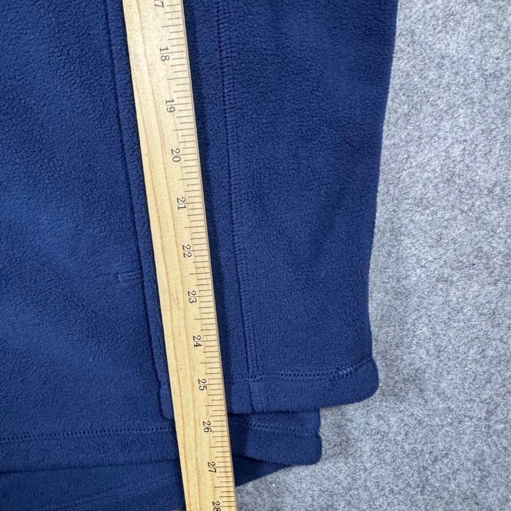 Helly Hansen Mens Full Zip Fleece Jacket Navy Blue Mock Neck Large HH Logo - Picture 6 of 7